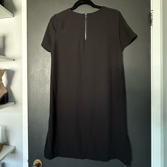 Forever 21 Black Shift Dress with Faux Leather Pocket - Size Small - Picture 5 of 5